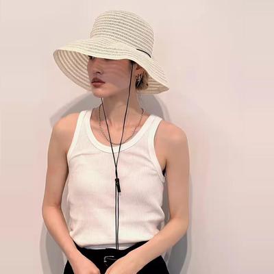 简约TODAYFUL百搭弹力螺纹背心