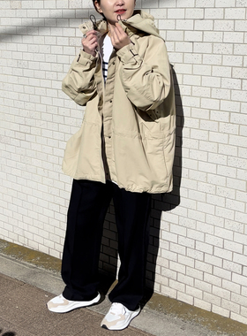 日单 2025秋季新品宽松收腰连帽尼龙休闲夹克外套 SPICK AND SPAN