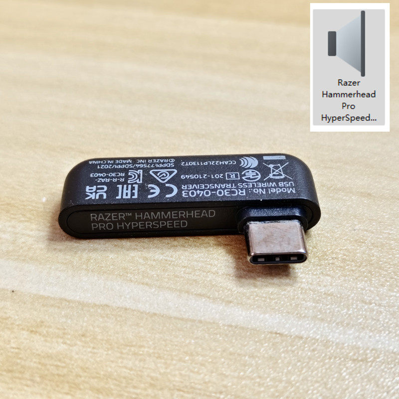 雷蛇Razar原装战锤狂鲨专业极速版 真无线蓝牙耳机接收器