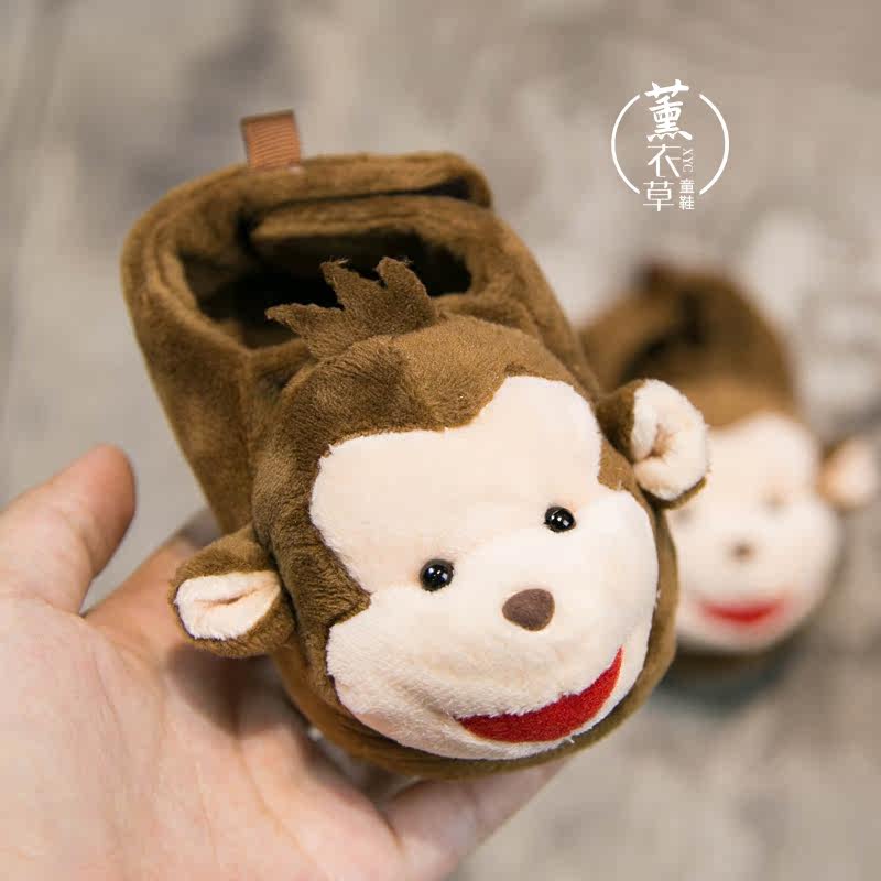 Pantoufles enfants en suède pour hiver - semelle liège - Ref 1033760 Image 1