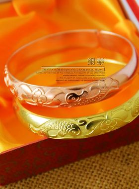 手镯加厚滇艺黄铜男女