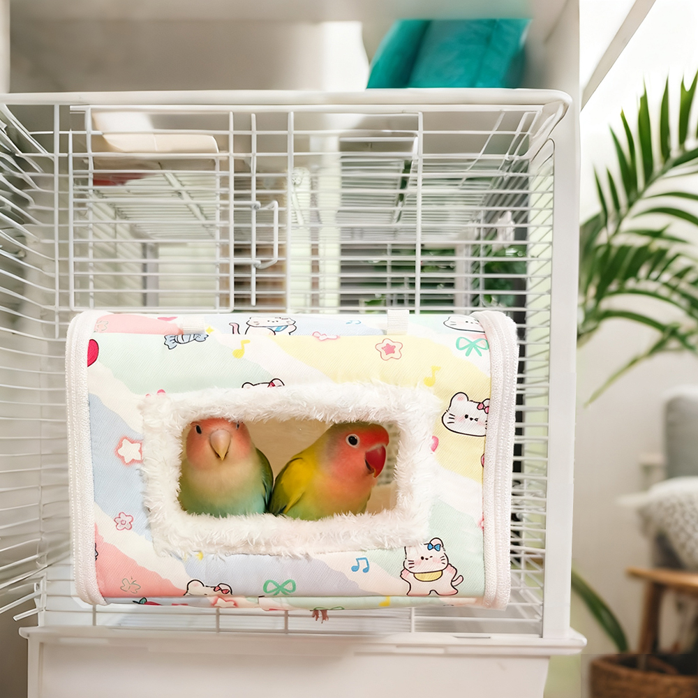 鹦鹉保暖窝过冬加厚棉窝虎皮牡丹玄凤小太阳外置内置保暖御寒鸟窝