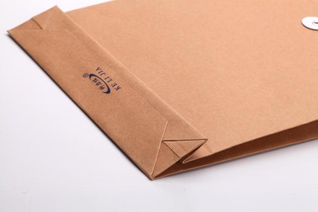 定制包邮5厘米档案袋加宽加厚 标书300克5CM投标袋牛皮纸科力佳议