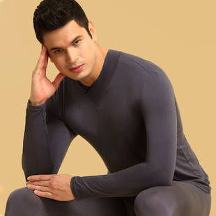 男士秋衣高领单件保暖内衣薄款防寒打底衫秋冬款修身莫代尔上衣服