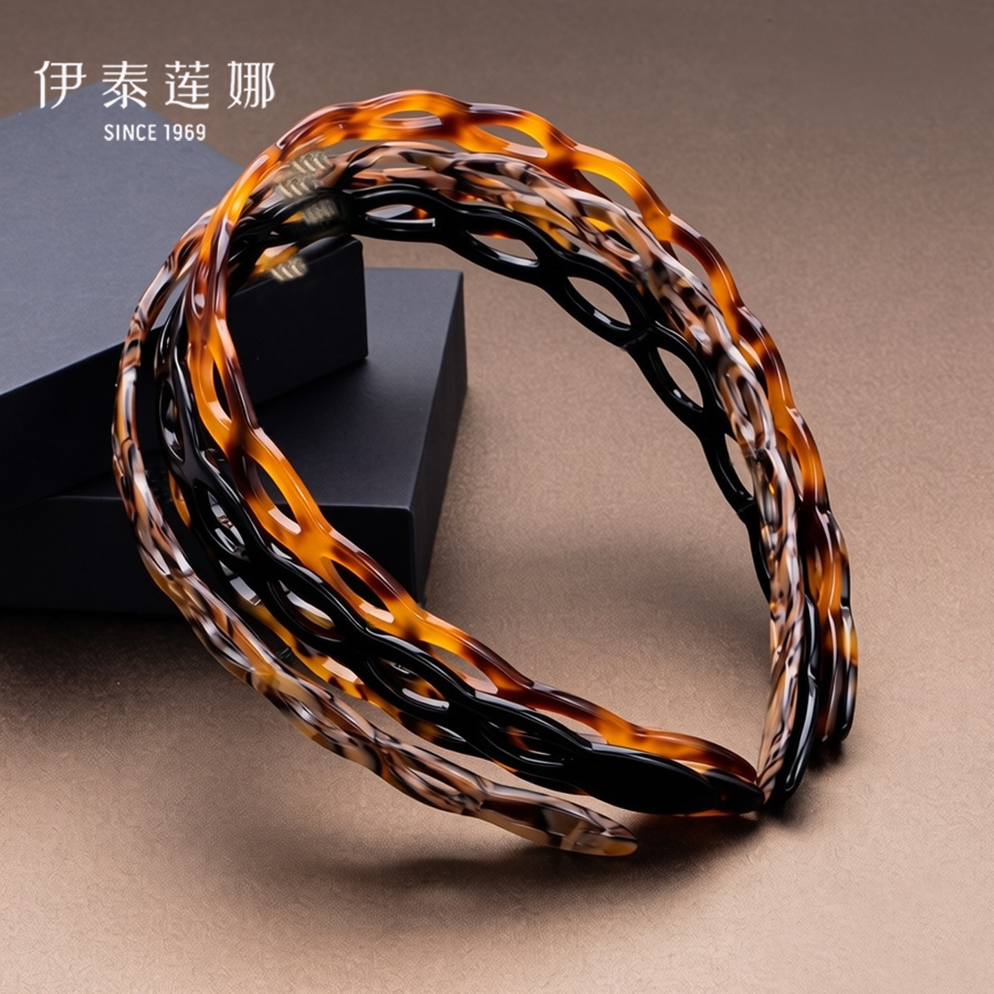 醋酸板材波浪发箍简约洗脸头箍图片