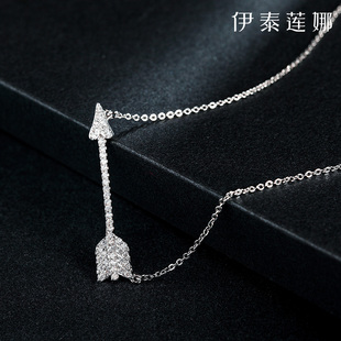 节日礼物  伊泰莲娜爱神之箭锁骨链水晶短款送女友项链首饰品