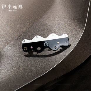 伊泰莲娜黑白撞色非常小的发夹 发量少顶夹镶钻发卡 女 伊泰莲娜