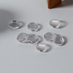 质感三角耳夹防痛硅胶垫 侧开口弹簧耳夹透明防滑无痛垫不包邮