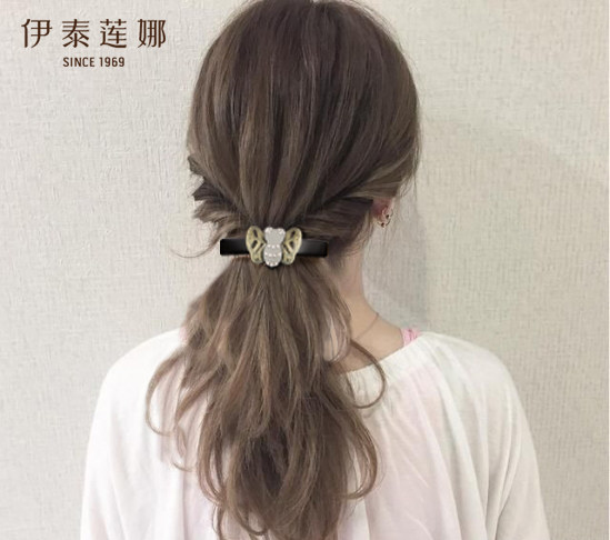伊泰莲娜小蜜蜂发量少顶夹小发夹图片
