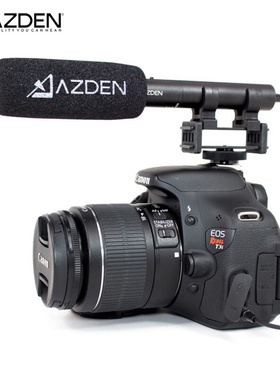 AZDEN 日本阿兹丹SMX-10微电影采访强指向性5d单反相机立体声话筒