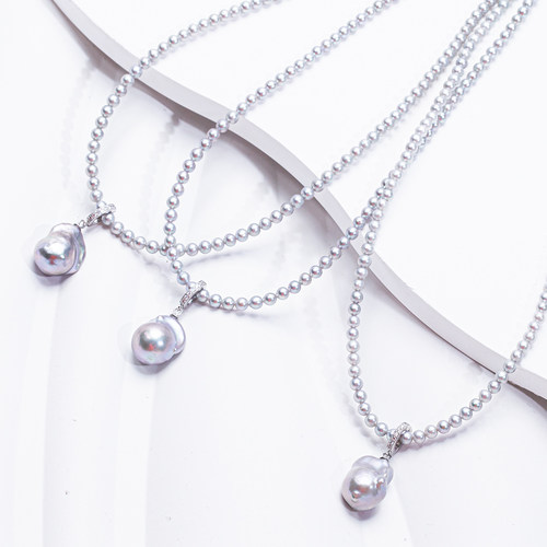 【卷王之王】天然淡水冷光巴洛克吊坠送BABY珠项链送吊坠！