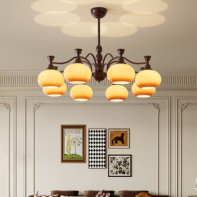 中古风复古铁艺客厅吊灯