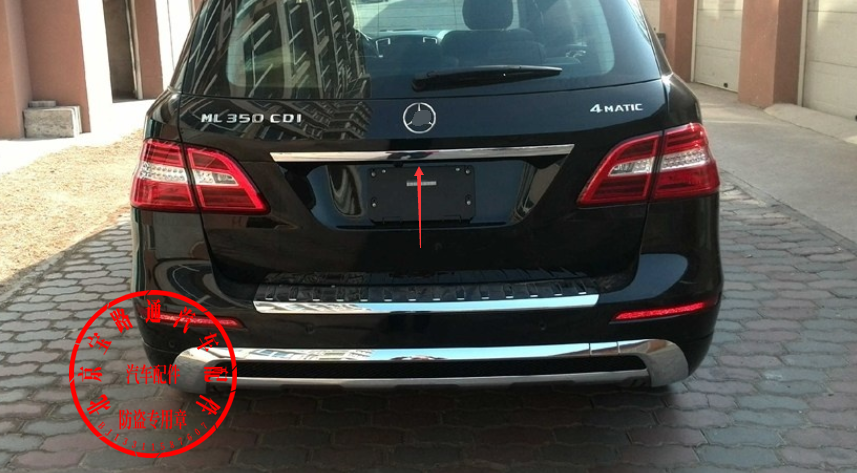 适配老款奔驰ML350尾门亮条GLS500 GL450 63后尾门电镀饰条W166
