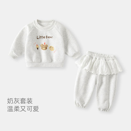 女宝宝秋装套装新款卫衣儿童裤子