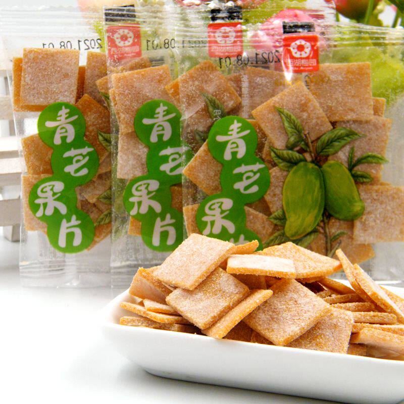 西湖梅园青芒果片500g小包装芒果干果脯蜜饯休闲解馋水果干零食品