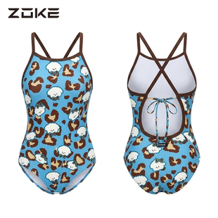 洲克泳衣女高级感2026新款 泡温泉游泳馆专用连体竞速女士游泳衣