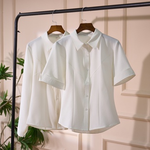 夏 女日系学院风百搭白色衬衣纯欲风jk制服套装 jk辣妹收腰衬衫 长袖