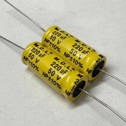 50V220UF 220UF50V全新原装轴向卧式无极性音频音响电容器13*31