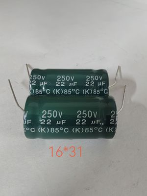 250V22UF 22UF250V全新原装轴向卧式无极性音频音响电容器16*31