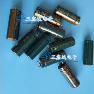 16V3300UF 3300UF 16V全新原装电源液晶显示器专用电解电容10*25