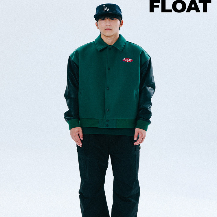 FLOAT 原创潮牌美式刺绣棒球服男秋季新款痞帅拼接飞行员夹克外套