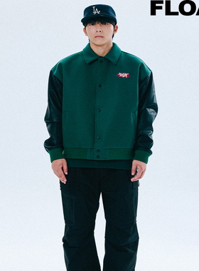 FLOAT 原创潮牌美式刺绣棒球服男秋季新款痞帅拼接飞行员夹克外套