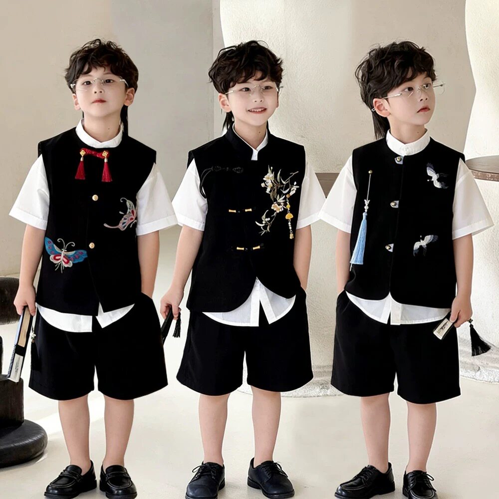 儿童马甲中式夏季唐装汉服背心