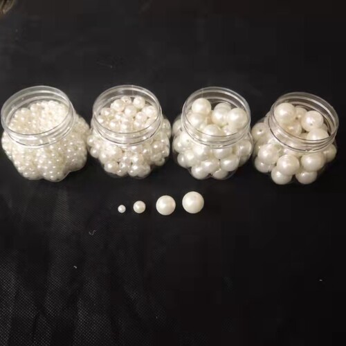 高仿白色有孔珍珠手工材料