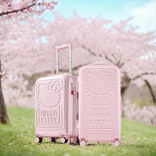 HelloKitty联名行李箱女学生可爱粉色拉杆箱kt猫20寸旅行箱美乐蒂
