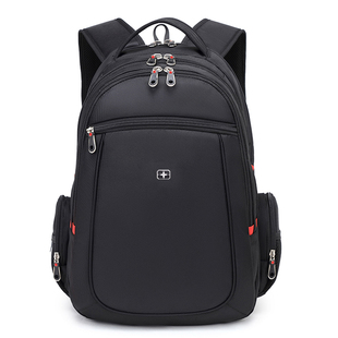 瑞士军士刀双肩包男高中初中学生书包男士大容量商务旅行电脑背包