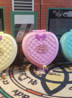 Polly/Angle pocket婴儿系列爱心幼儿园印章盒子古董绝版收藏玩具