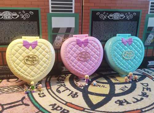 Polly/Angle pocket婴儿系列爱心幼儿园印章盒子古董绝版收藏玩具