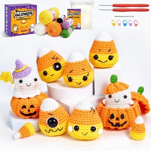 跨境爆品halloween crochet kit for