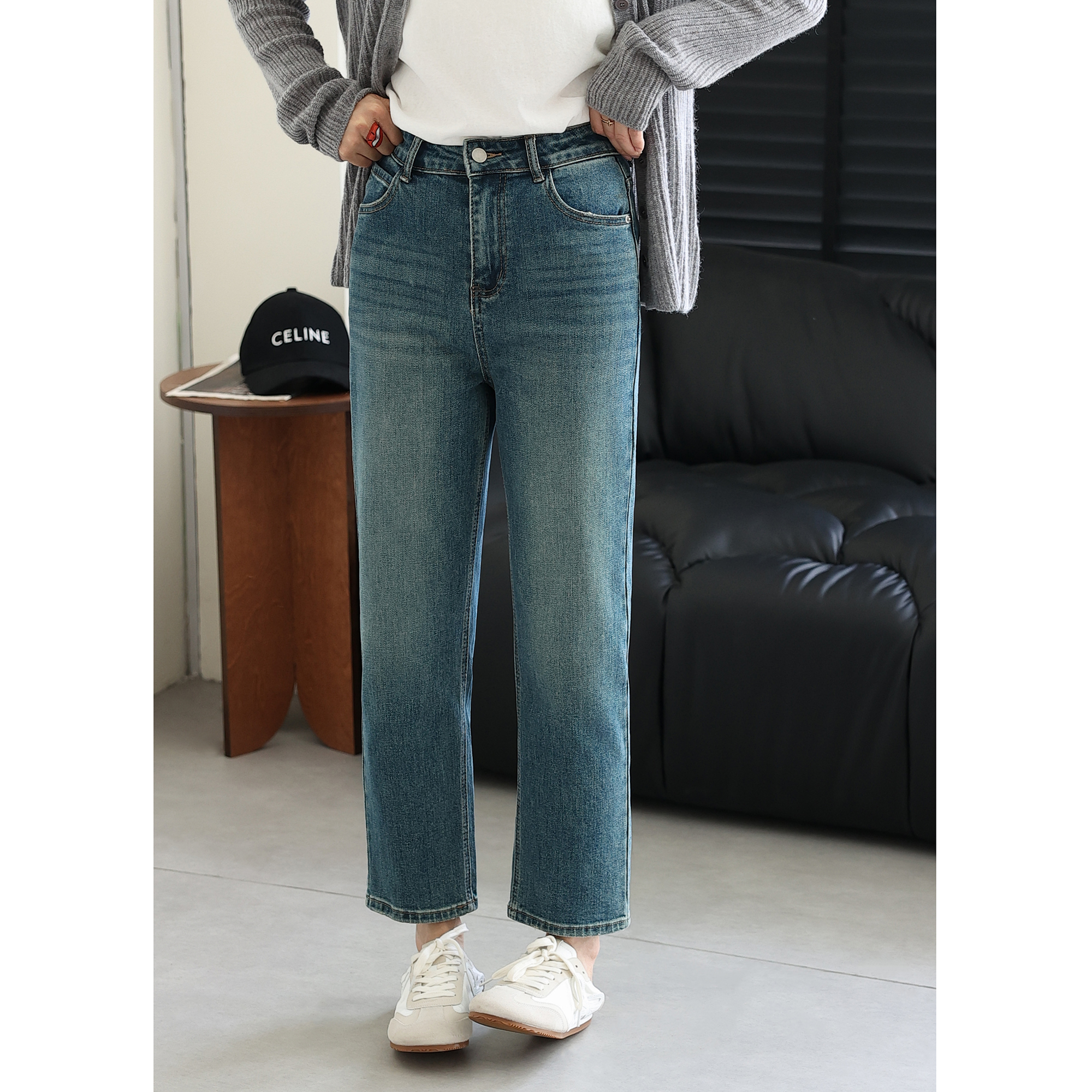 百搭2024秋季显瘦直筒裤长裤宽松