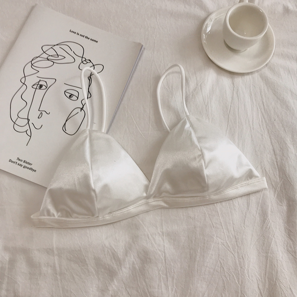 Real price new triangle Cup underwear women's thin without steel ring