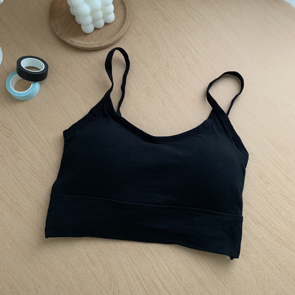 Real shot real price summer bra underwear suspender gathered back anti light vest for female students