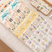 布艺手作包包抱枕面料 手工diy布料 高品质全棉8安印花细帆布 A24