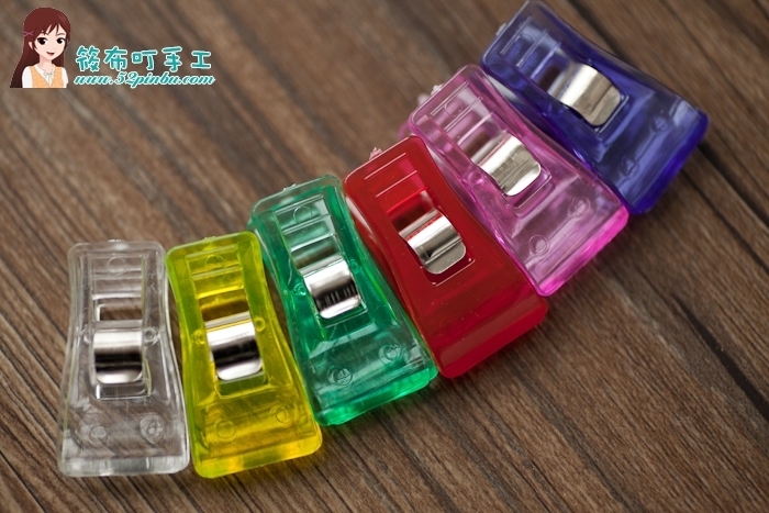 筱布叮全透明边夹拼布DIY拼布