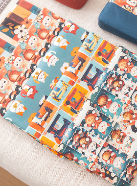 高品质全棉8安印花细帆布 A28 手工diy布料 布艺手作包包抱枕面料