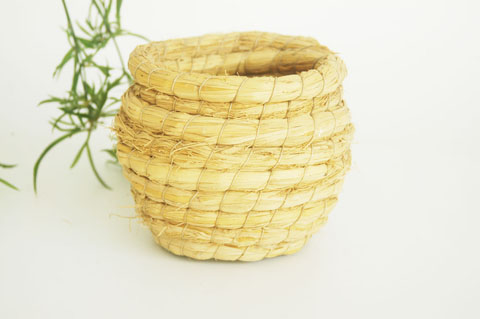 鸟窝草窝 小鸟窝 手工编织草窝杯状鸟窝大小号繁殖窝绣眼鸟巢