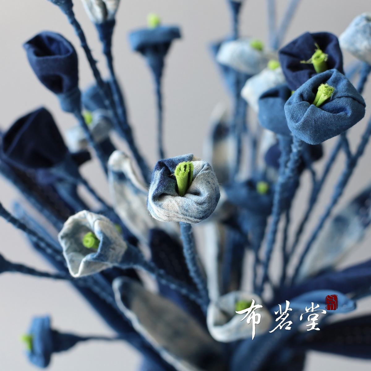 大理扎染布艺插花布茗堂