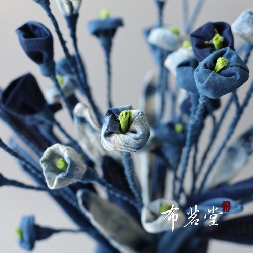 大理扎染布艺插花布茗堂