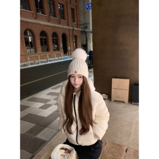 新款 2025冬装 保暖外套 新国标90白鸭绒jue美排骨羽绒服女短款 BBen