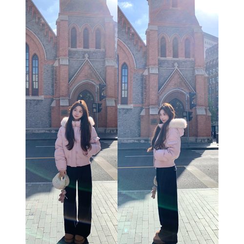 BBen 加绒加厚松紧腰休闲直筒裤女2025秋冬新款松弛感针织阔腿裤