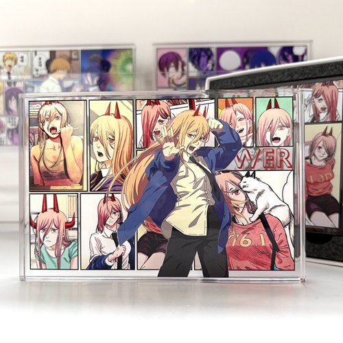 电锯人帕瓦高透进口亚克力砖生日砖动漫谷子周边二次元摆件