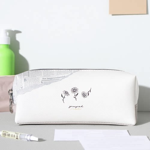 日系复古双层小众笔袋