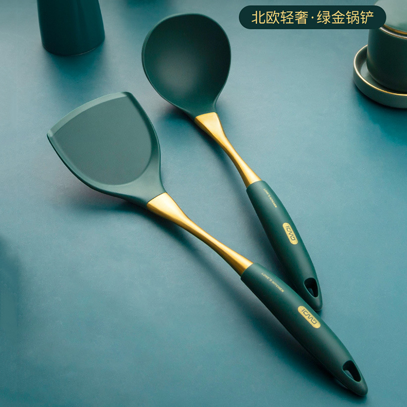 轻奢北欧风食品级专用硅胶锅铲