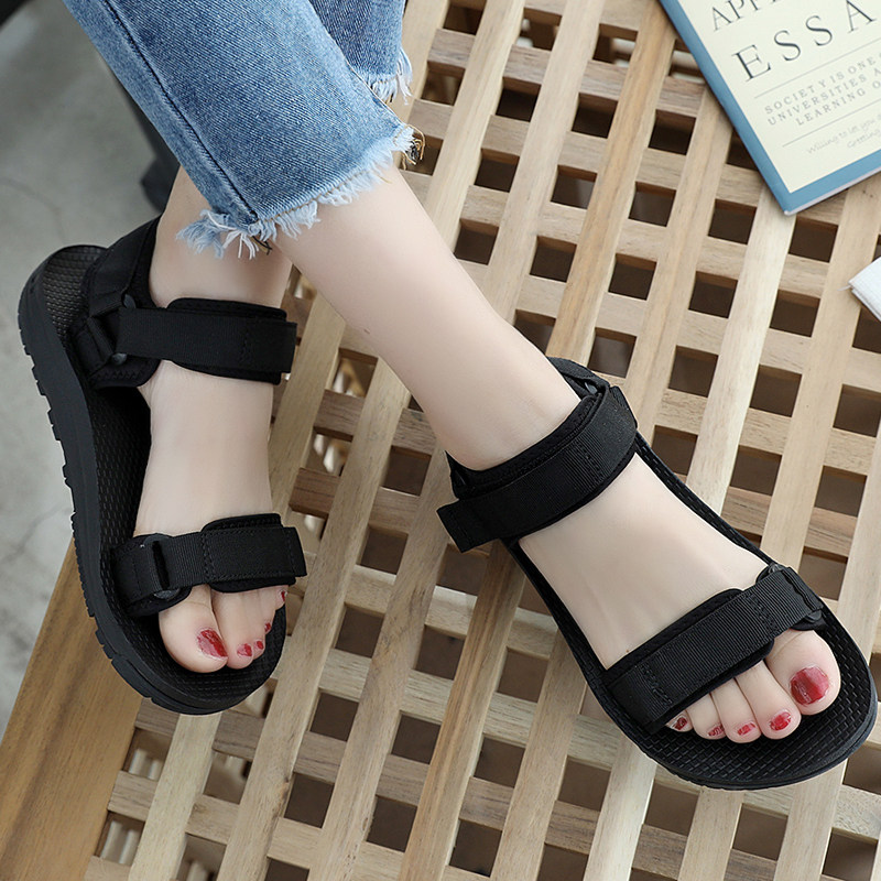 2026新款凉鞋女款平底鞋上班软底防滑舒适休闲情侣大码运动沙滩鞋