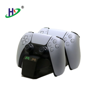PS5座充 P5手柄充电座 游戏手柄双座充迷你座充 双手柄充电底座