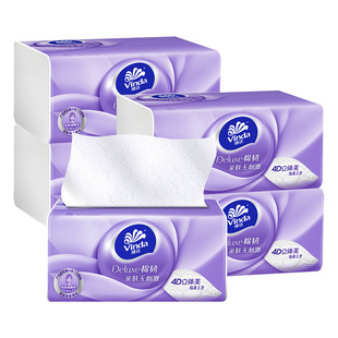 维达抽纸90抽24包立体美棉韧4D压花面巾纸无香餐巾卫生抽纸
